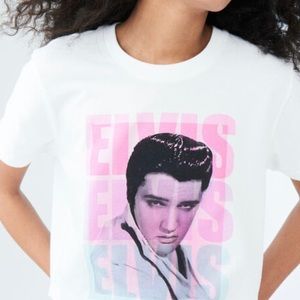 💖Aeropostale ELVIS ELVIS ELVIS Crop Graphic Tee💖